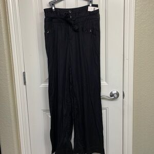 Anthropologie wide leg women’s black pants size 2